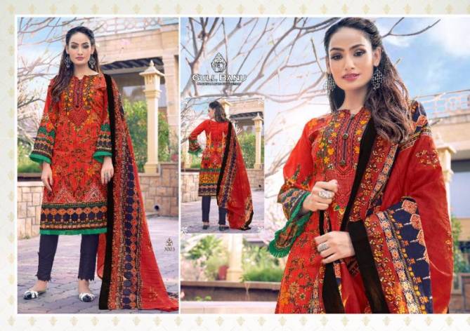 Gull Ahmeed Gull Banu 3 Fancy Regular Wear Karachi Cotton Dress Material